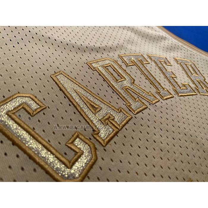 Camiseta Toronto Raptors Vince Carter NO 15 Mitchell & Ness 1998-99 Oro
